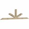 Ekena Millwork Saratoga Rough Sawn Timber Gable Bracket, Douglas Fir, 108"W x 27"H x 4"D x 4"F, 6/12 Pitch GBW108X27X0404SAR00RDF - alternate 2